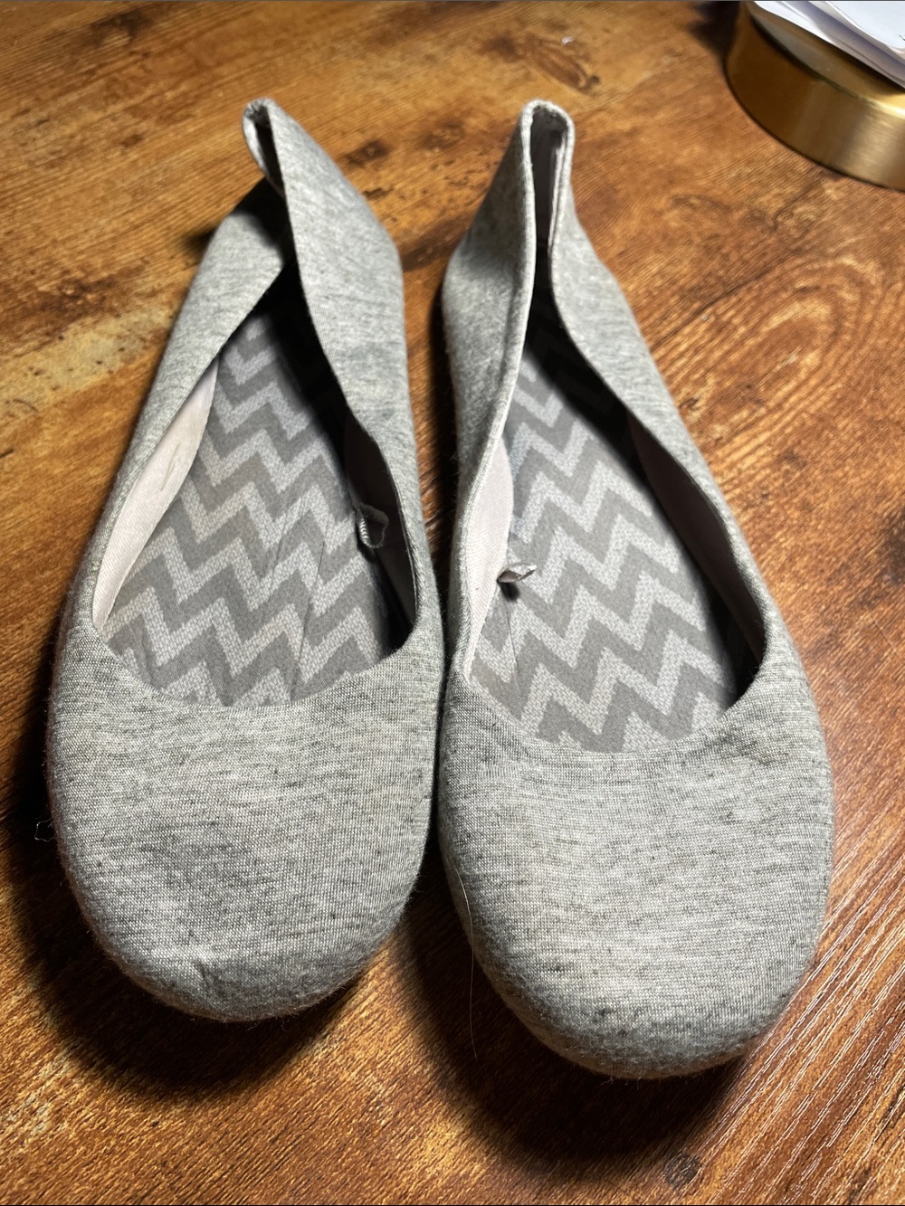 Women's Heather Grey Ballet Flats